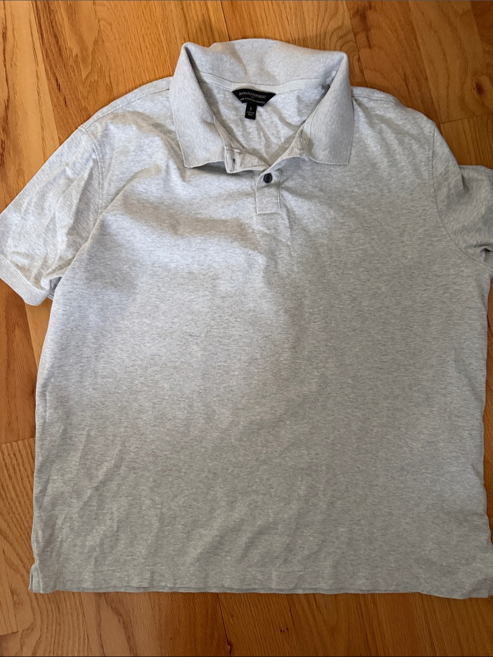 Banana Republic Heather Gray Men's Polo